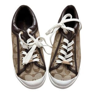 Coach Francesca Brown Monogrammed Sneakers